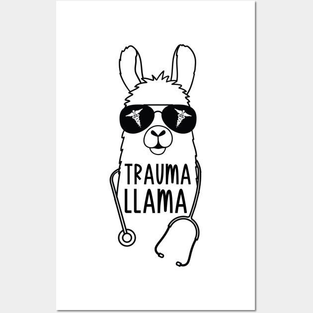 Trauma Llama - EMT Wall Art by AngelBeez29